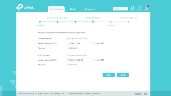 Setup of the TP-Link Archer AX6000