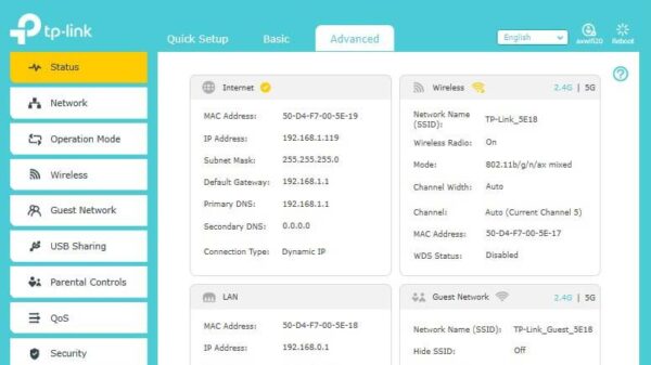 TP-Link Archer AX6000 review Setup configuration