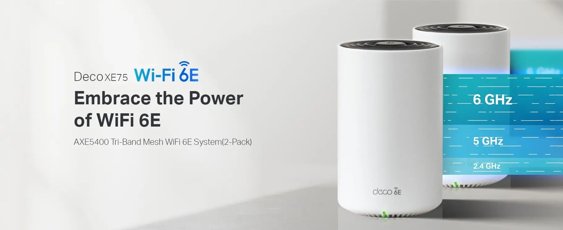 TP-Link Deco XE75 AXE5400 Tri-Band Mesh Wi-Fi 6E System